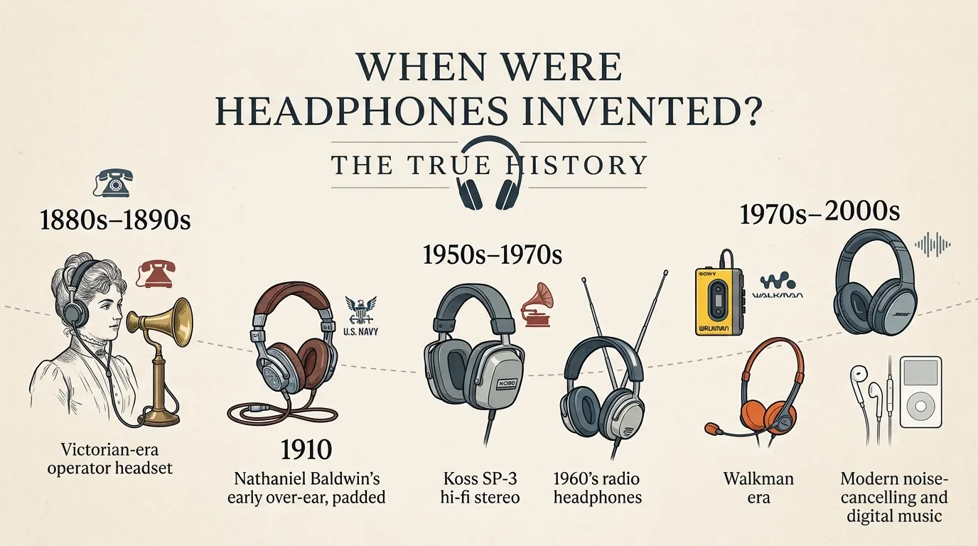 When Were Headphones Invented? The Real History