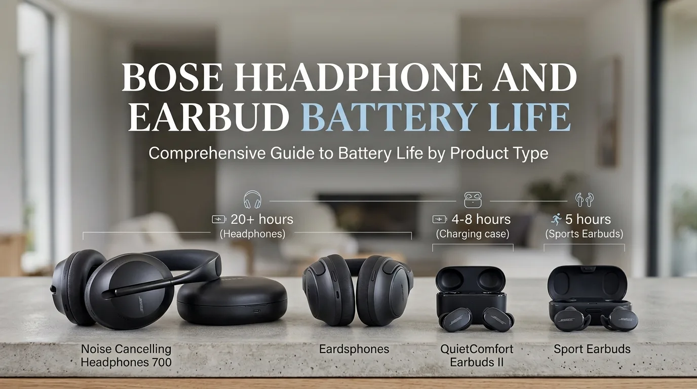 How Long Do Bose Headphones Last? Battery Life by Product Type